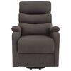 vidaXL Fauteuil de massage Taupe Tissu
