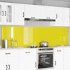 vidaXL Protection de cuisine 2 pcs Jaune 120 x 60 cm verre tremp&eacute;
