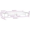 vidaXL Support de moniteur Blanc 100x27,5x15 cm Bois de pin solide