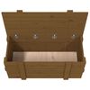 vidaXL Bo&icirc;te de rangement Marron miel 91x40,5x42 cm Bois massif pin