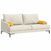vidaXL Coussins d'accent 2 pcs Jaune clair &Oslash; 15 x 40 cm