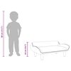 vidaXL Canap&eacute; pour enfants noir 70x40x24 cm velours