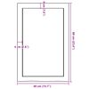 vidaXL Comptoir de salle de bain marron 40x60x(2-4) cm bois trait&eacute;