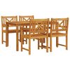 vidaXL Ensemble de salle &agrave; manger pour jardin 5 pc Marron