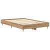 vidaXL Cadre de lit sans matelas ch&ecirc;ne artisanal 120x200 cm