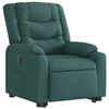vidaXL Fauteuil inclinable vert fonc&eacute; tissu