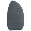 vidaXL Coussin de Dos Gris fonc&eacute; 160 x 24 x 50 cm Velours