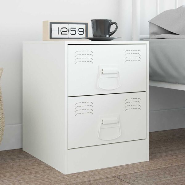 vidaXL Poign&eacute;es de Cabinet Blanc 85 x 45 mm M&eacute;tал