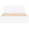 vidaXL Cadre de lit sans matelas blanc 120x190 cm