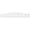 vidaXL Paniers &agrave; gabions arqu&eacute;s 15 pcs 400x50x40/60 cm Fer galvanis&eacute;