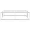 vidaXL Cadre de lit sans matelas blanc 120x200 cm m&eacute;tal