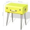 vidaXL Tables de chevet 2 pcs 49,5x36x60 cm Jaune