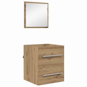 vidaXL Ensemble de mobilier de salle de bain Marron 41 x 38,5 x 48 cm