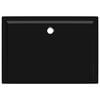 vidaXL Receveur de douche rectangulaire ABS Noir 80x110 cm