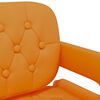 vidaXL Chaise pivotante de salle &agrave; manger Orange Similicuir