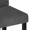 vidaXL Chaises &agrave; manger lot de 4 gris fonc&eacute; velours