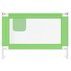 vidaXL Barri&egrave;re de s&eacute;curit&eacute; de lit d'enfant Vert 100x25 cm Tissu