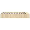 vidaXL Cadre de lit sans matelas ch&ecirc;ne sonoma 120x190 cm