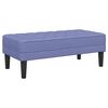 vidaXL Ensemble de Canap&eacute;s avec coussin 2 pcs Bleu denim Polyester