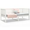 vidaXL Lit de jour sans matelas blanc 90x200 cm bois de pin massif