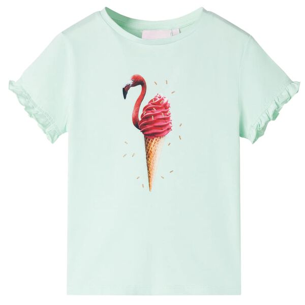 T-shirt pour enfants menthe claire 140