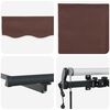 vidaXL Auvent r&eacute;tractable automatique marron 500x300 cm