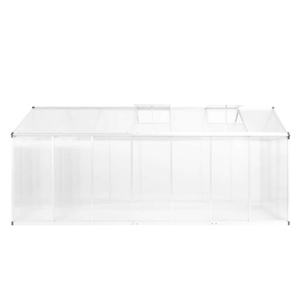 vidaXL Serre Aluminium 421x190x195 cm 15,6 m&sup3;