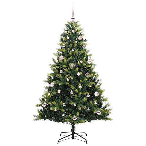 vidaXL Arbre de No&euml;l artificiel &agrave; charni&egrave;res 150 LED Vert 150 cm