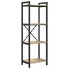 vidaXL &Eacute;tag&egrave;re 40 x 30 x 119 cm Bois d'ing&eacute;nierie Ch&ecirc;ne Sonoma