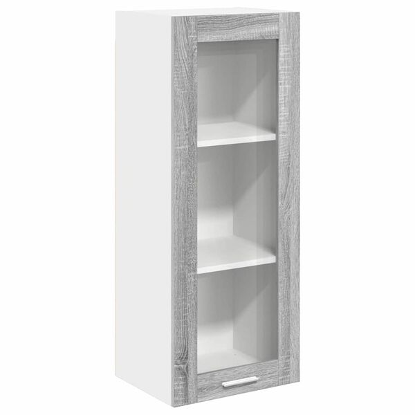 vidaXL Armoire suspendue avec stockage Gris Sonoma 40 x 31 x 100 cm