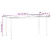 vidaXL Ensemble à manger de jardin 5 pcs noir textilène et acier