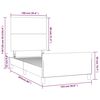 vidaXL Cadre de lit sans matelas bleu 100x200 cm tissu