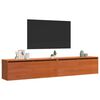 vidaXL Meuble mural avec &eacute;tag&egrave;re Cire marron Bois de pin massif