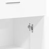 vidaXL Buffets 2 pcs blanc 60x30x84 cm bois d'ing&eacute;nierie