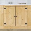 vidaXL Armoire avec &eacute;tag&egrave;re SKI Brun Miel 80 x 46 x 81,5 cm Pin massif