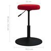 vidaXL Chaises &agrave; manger lot de 2 Rouge bordeaux Velours