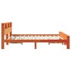 vidaXL Cadre de lit Brun cire 200 x 200 cm Bois d'ing&eacute;nierie