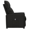 vidaXL Fauteuil Noir Tissu