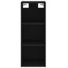vidaXL Buffet haut Noir 34,5x34x180 cm Bois d'ing&eacute;nierie