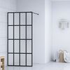 vidaXL &Eacute;cran de douche Verre tremp&eacute; d&eacute;poli 140x195 cm
