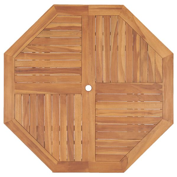 vidaXL Table de jardin 120x120x75 cm Bois de teck solide