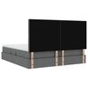 vidaXL Lit de Rangement Gris fonc&eacute; 180 x 200 cm Cuir synth&eacute;tique
