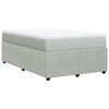 vidaXL Sommier &agrave; lattes de lit et matelas Gris clair 120x200cm Velours
