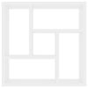 vidaXL &Eacute;tag&egrave;re murale Blanc 45,1x16x45,1 cm Bois d&rsquo;ing&eacute;nierie