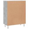 vidaXL Buffet gris b&eacute;ton 69,5x34x90 cm bois d'ing&eacute;nierie