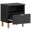 vidaXL Table de chevet noir 40x33x46 cm bois d'ing&eacute;nierie