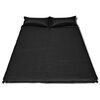 Matelas autogonflant noir 190 x 130 x 5 cm (2 personnes)