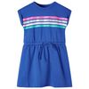 Robe pour enfants avec cordon de serrage bleu cobalt 128