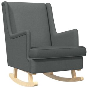 vidaXL Chaise &agrave; bascule Gris fonc&eacute; 62 x 80 x 85 cm tissu