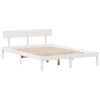 vidaXL Lit biblioth&egrave;que sans matelas blanc 160x200 cm bois pin massif